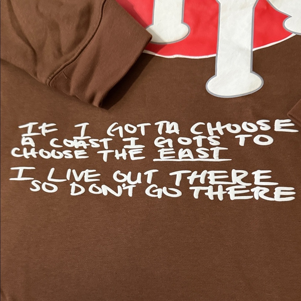 HOMME FEMME CALI TO NYC HOODIE CHOCOLATE - Picture 10 of 15